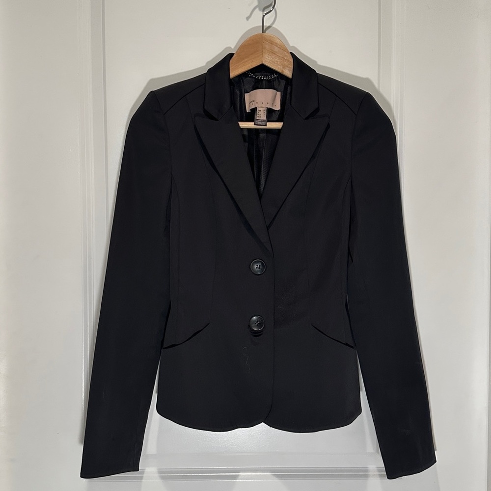 Mango Black Tailored Blazer